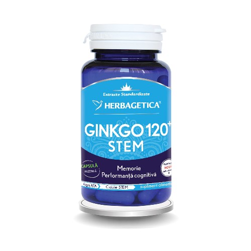 Ginkgo 120 Stem 30cps Herbagetica vitamix.ro