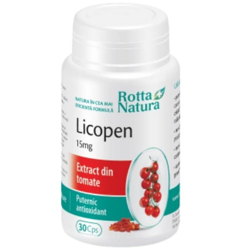 Licopen 15mg, Extract din Tomate, 30cps Rotta Natura
