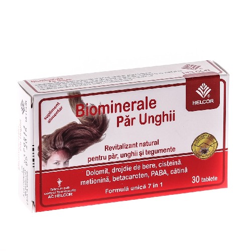 Biominerale Par si Unghii 30tablete Helcor