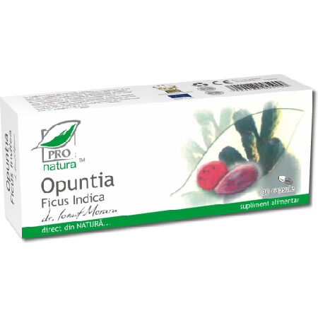 Opuntia Ficus Indica 30cps Pro Natura vitamix.ro imagine noua reduceri 2022