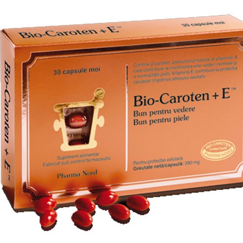 Bio-Caroten +E 30cps Pharma Nord vitamix poza