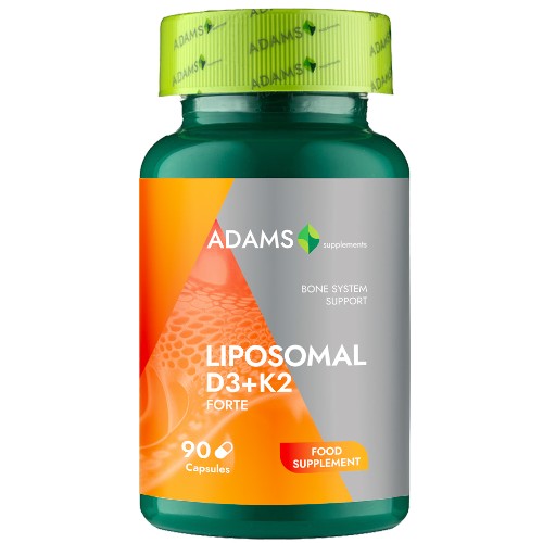 Liposomal D3+K2 Forte 90cps, Adams