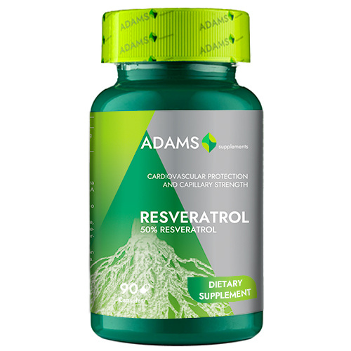 Resveratrol 50mg 90cps, Adams