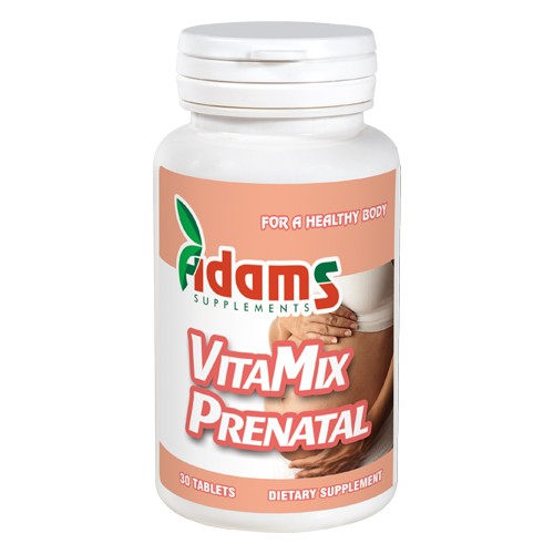 VitaMix Prenatal 30tablete Adams Supplements imagine produs la reducere