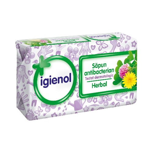 Igienol Sapun Antibacterian Herbal 100gr imagine produs la reducere