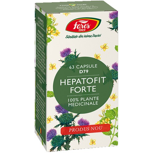 Hepatofit Forte 63cps Fares imagine produs la reducere