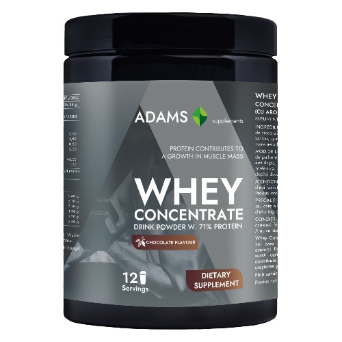 Concentrat proteic din zer (ciocolata), 360g, Adams Supplements