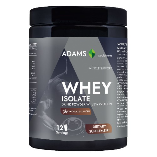 Whey Isolate Protein (ciocolata) 360gr, Adams