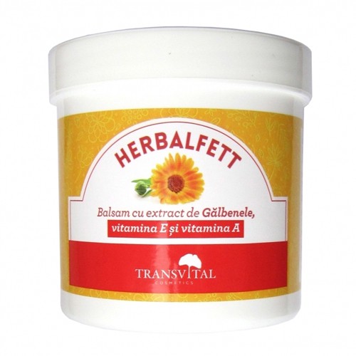 Herbalfett Galbenele Vit. E si A 250 ml Transvital