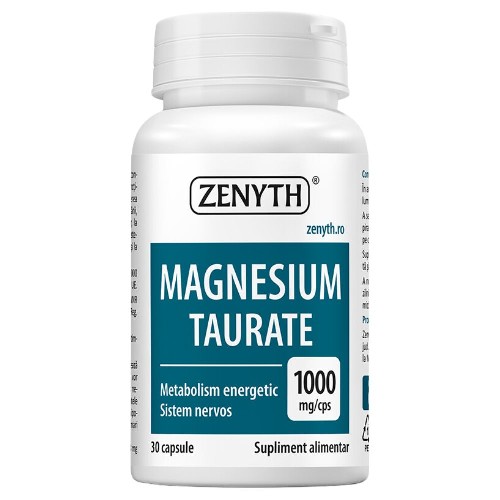 Magnesium Taurate 1000mg, 30cps, Zenyth