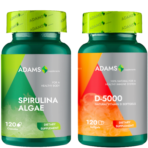 Pachet Spirulina & Vitamina D 5000 UI
