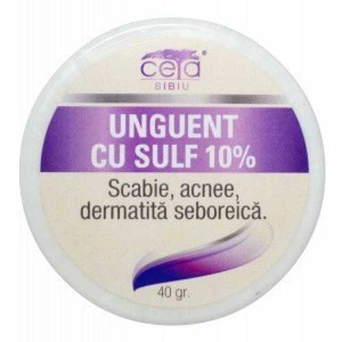 Unguent cu sulf 10% 40g Ceta Sibiu