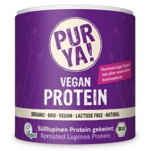 Vegan Protein din Seminte de Lupin Germinate Raw Bio 200gr Purya