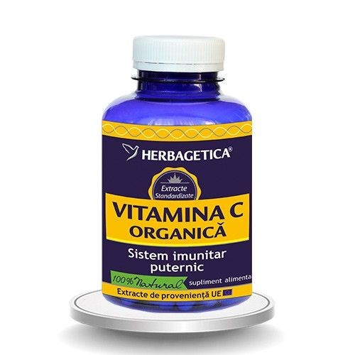 Vitamina C Organica 120 cps Herbagetica imagine produs la reducere