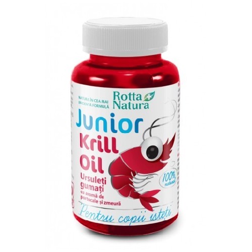 Krill Oil Junior 30 Jeleuri Gumate Rotta Natura vitamix poza