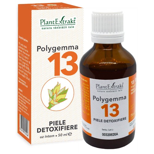 Polygemma 13 -Piele Detoxifiere- 50ml PlantExtract vitamix.ro