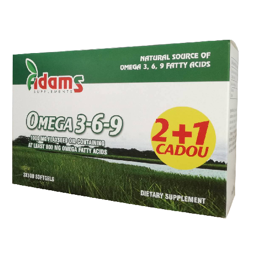 Pachet Omega 3-6-9 100cps 2+1 GRATIS vitamix.ro imagine noua reduceri 2022