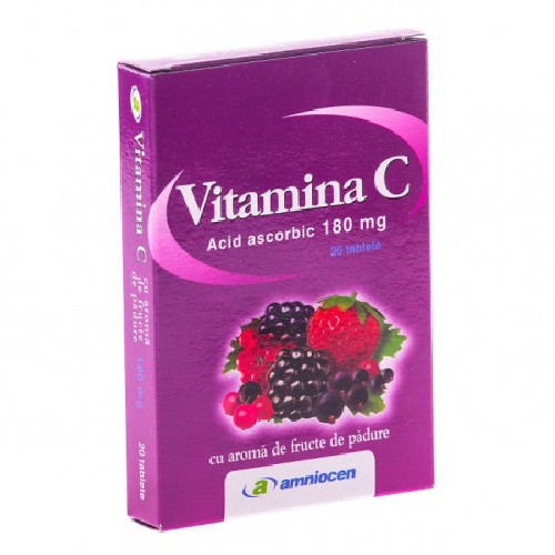 Vitamina C Fruncte de Padure 20cpr Amniocen vitamix.ro