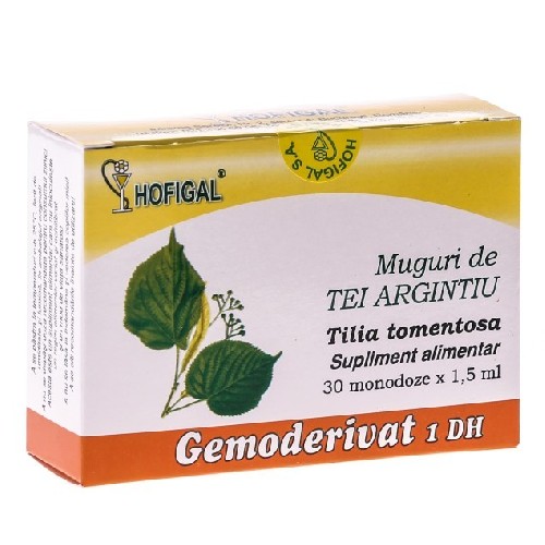 Gemoderivat Muguri de Tei Argintiu, 30monodoze, Hofigal vitamix.ro