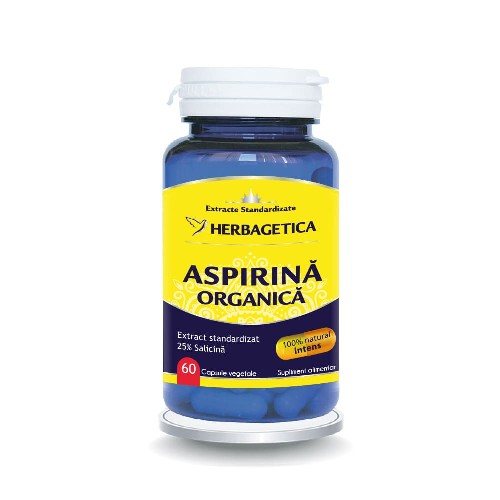 Aspirina Organica 60cps Herbagetica vitamix.ro