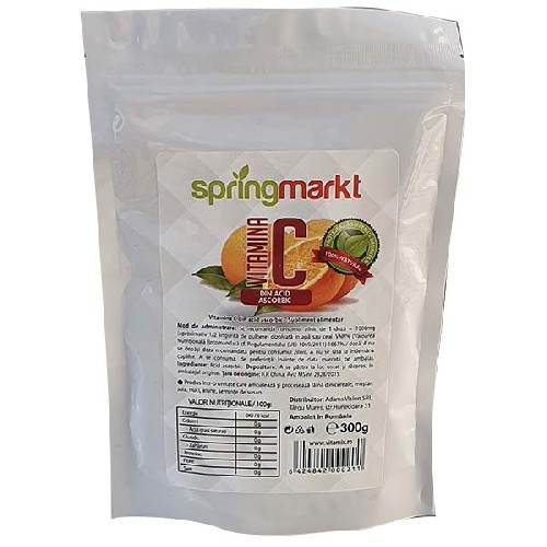 Vitamina C (acid ascorbic) 300gr, springmarkt vitamix.ro