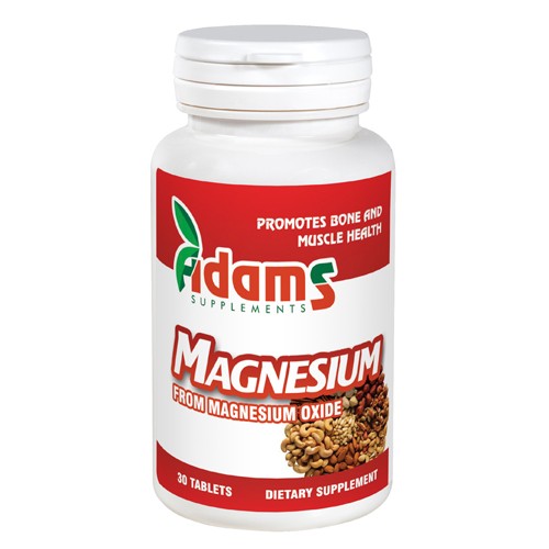 Magneziu 375mg 30 tab. Adams Supplements vitamix.ro