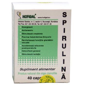 Spirulina 500mg, 40cps, Hofigal vitamix.ro