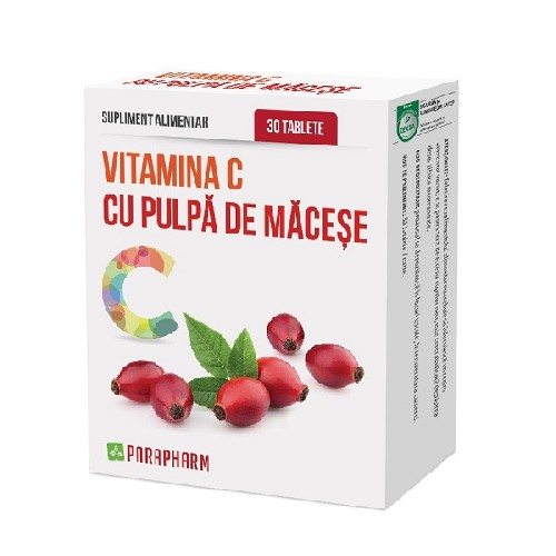 Vit C cu Pulpa De Macese Parapharm