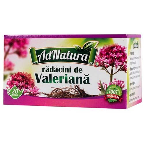 Ceai Valeriana, 20 plicuri, AdNatura