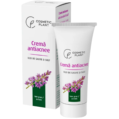 Crema Antiacnee cu Ulei de Salvie si Sulf 30ml Cosmetic Plant