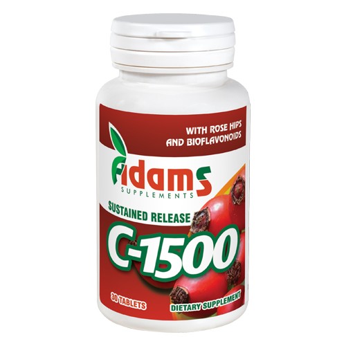 C-1500 cu macese 30tablete Adams Supplements vitamix.ro imagine noua reduceri 2022