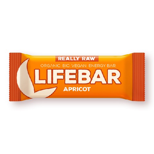 Lifebar Baton cu Caise Raw Bio 47gr Lifefood