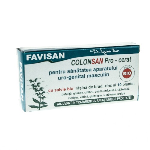 Supozitor ColonSan Pro cu 10 plante 10buc Favisan vitamix poza