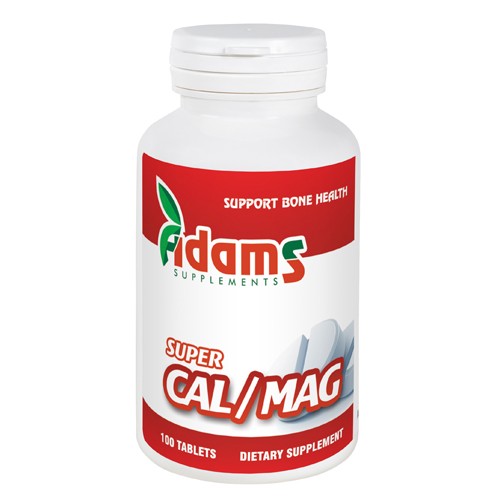 Super CAL/MAG 100 tablete Adams Supplements vitamix.ro imagine noua reduceri 2022