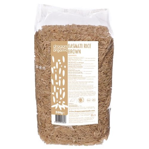 Orez Basmati Brun Bio 500g Dragon Superfoods