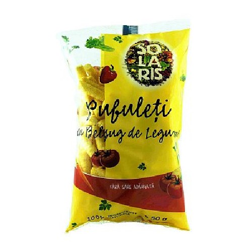 Pufuleti cu Belsug de Legume Fara Sare, 50gr, Solaris