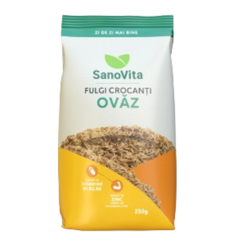 Fulgi de Ovaz Crispy, Bio, 250gr, SanoVita