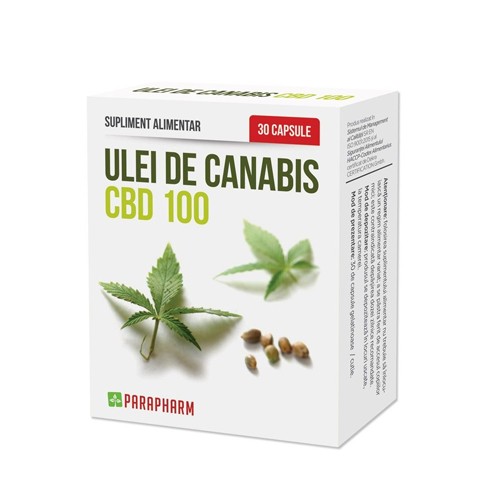 Ulei De Canabis CBD 100, 30cps, Parapharm vitamix.ro