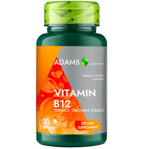 Vitamina B12 1000mcg 30tab, Adams