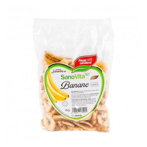 Banane Chips 150g Sanovita vitamix.ro imagine noua reduceri 2022
