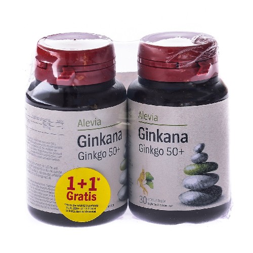Ginkana Ginkgo 50+ Alevia 30cpr, 1+1 GRATIS