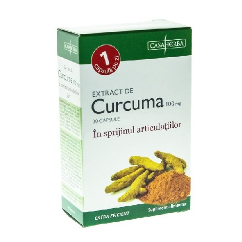 Extract Curcuma 30cps Casa Herba imagine produs la reducere