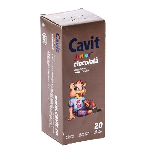 Cavit Junior Cicolata 20tablete Biofarm
