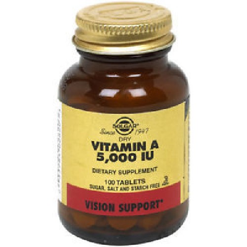 Vitamina A 5000 UI 100tab Solgar vitamix poza