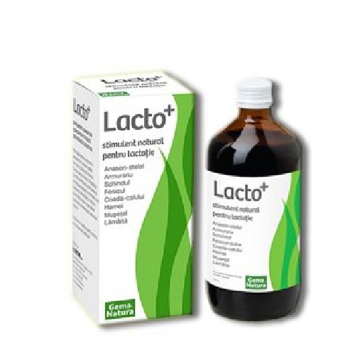 Lacto+ (supliment natural pentru lactatie) 250ml Gema Natura imagine produs la reducere