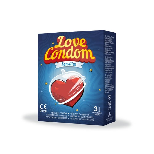 Love Condom Sensitive 3 condoms, CosmoPharm vitamix.ro