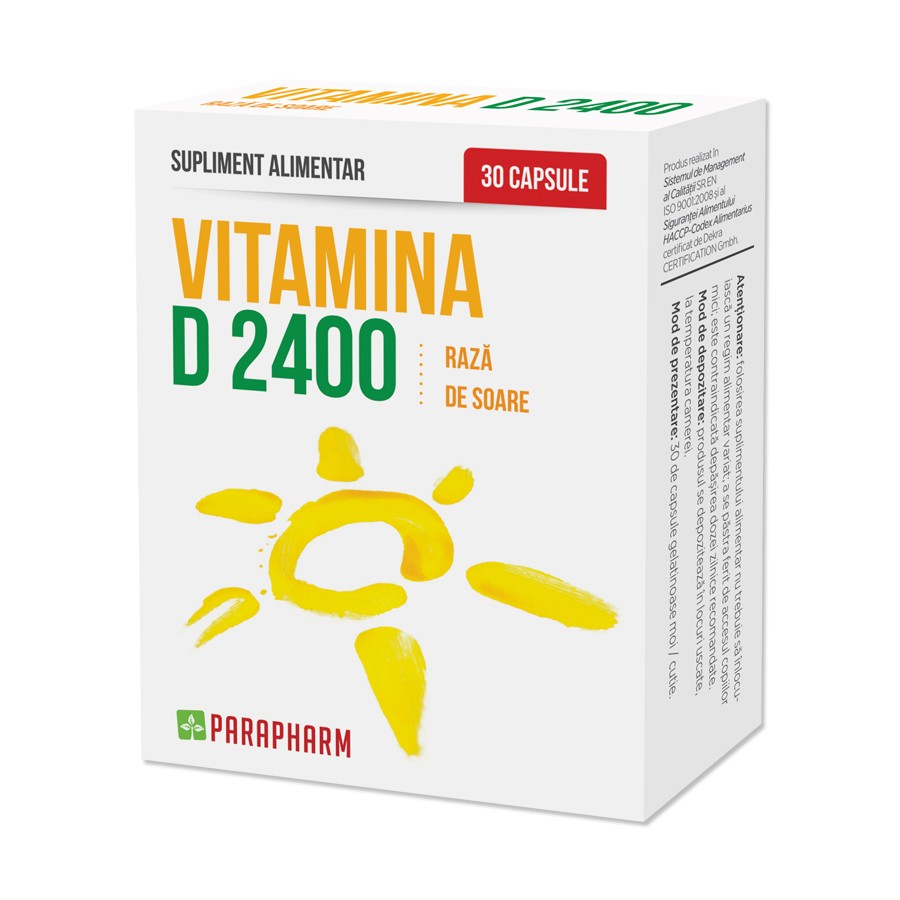 Vitamina D 2400 30cps Parapharm
