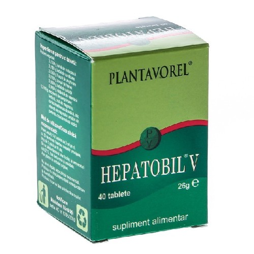 Hepatobil V 40tablete Plantavorel vitamix.ro