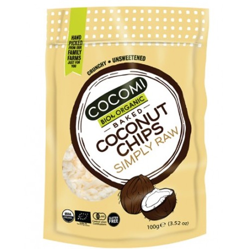 Chips de Cocos Raw (bio) 100gr Cocomi vitamix poza