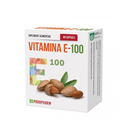 Vitamina E-100 40cps Parapharm imagine produs la reducere